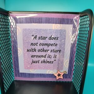 Handmade Inspirational Quotes with Charm! Nursing Home Crafts! Star